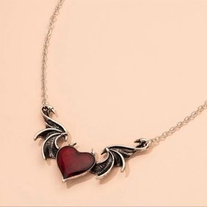 Heart Necklace Gothic